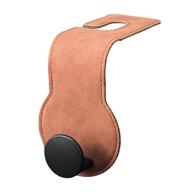 Gancho para colgar en el asiento trasero del coche, multiusos, para accesorios de coche Marrón