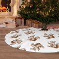 thumbnail image 6 of Sikiie Retro Squirrel 30-48 inches {designName} Print Christmas Tree Skirt Snowman Xmas Tree Skirt with Edge Christmas Decorations for Holiday Party36", 6 of 7