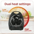 thumbnail image 5 of BLACK+DECKER 1,500-Watt-Max Personal Desktop Heater with Fan Setting (Black), BHD101B, 5 of 7