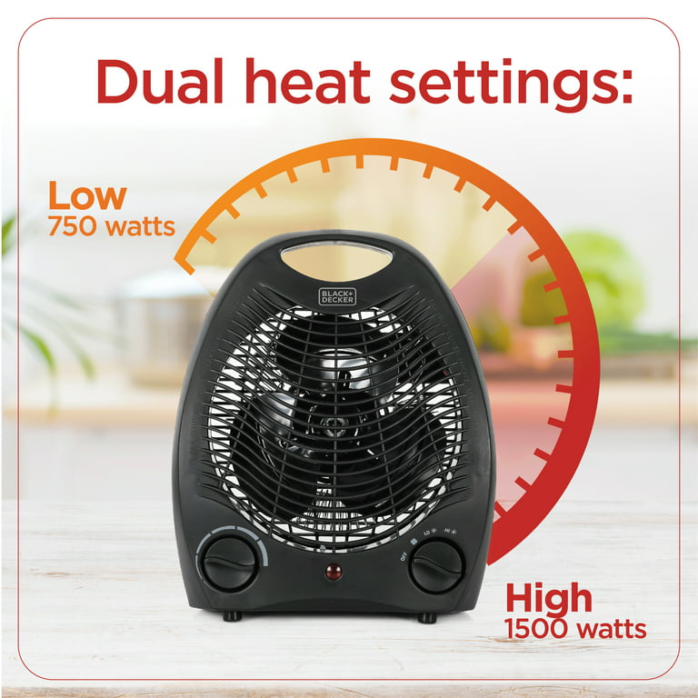 Fingerhut - BLACK+DECKER Digital Turbo 2-in-1 Heater and Fan