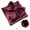 Burgundy, variant on Men’s Black Pre-tied Bow Tie Set, 4PCS Gift Set with Pocket Square, Cufflinks & Lapel Pin
