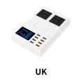thumbnail image 3 of Methold Enchufe de carga inteligente multifuncional 8 puertos de salida USB convertidor de carga rápida USB inalámbrico pantalla adaptador de carga USB Teléfono y Comunicación No.3 UK Plug, 3 of 6