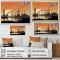 thumbnail image 4 of Designart "Peach-Hued Minimalist Industrial Projection II" Factories Wall Decor, 4 of 7