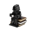 Creative Hooded Figure Building Blocks - MOC Black Robe Model with ...