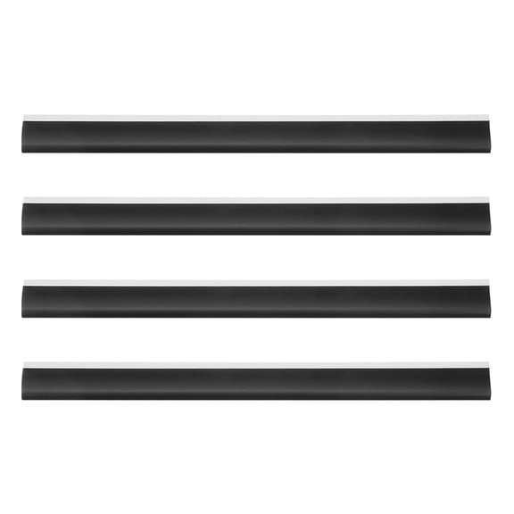ULTNICE 4Pcs Rubber Strip for Dustpan Edge Bar 11.40X1.02X0.12in Home and Commercial Use