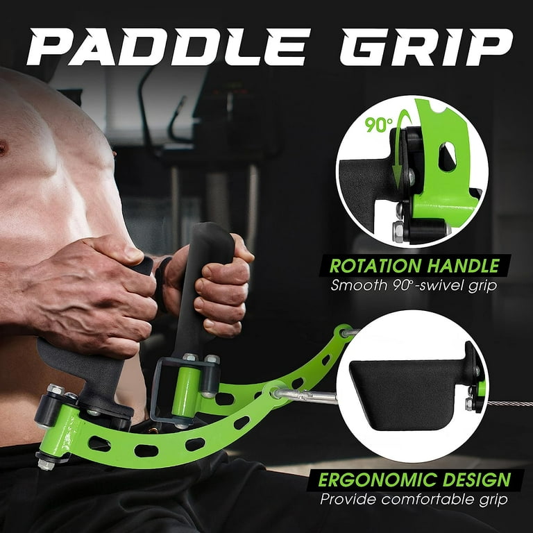 Yes4All Wide Grip Curl LAT Pull down Bar Attachments Rubber