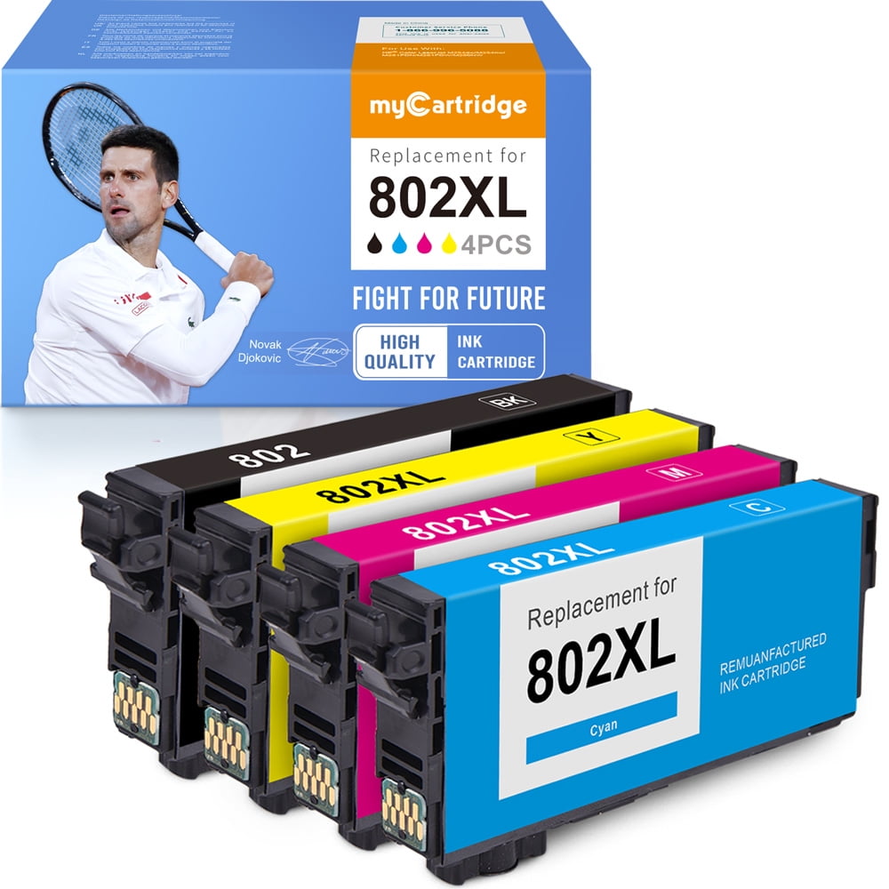 Valuetoner Remanufactured Ink Cartridge Replacement for Epson 802XL 802 T802XL to use with Workforce Pro WF-4720 WF-4730 WF-4734 WF-4740 EC-4020 EC-4030 EC-4040 Printer 4 Pack 