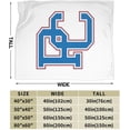 thumbnail image 3 of Presbyterian A College Logo Fleece Blanket, Very Soft Microfiber Flannel Blanket for Couch Warm and Cozy for All Seasons, Black, 3 of 6