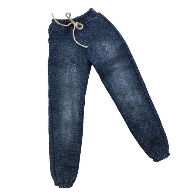 figura de acción masculina jeans Pantalones Casuales De Color Azul Claro Para Hombre A Escala 1/6 Para Figura De Acción De 12 Pulgadas Azul Oscuro