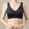 thumbnail image 3 of Abomasnow Women's Front Button Bra Underwire Cami Lace Comfort Wireless Bra Unpadded Plus Size Full Coverage T-Shirt Bras, 3 of 6