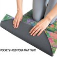 thumbnail image 3 of Pioneer Flower Floral Print Pattern Hot Yoga Mat Towel Non Slip for Hot Yoga - Quick-Drying Yoga Mat Cover with 4 Corner Pockets with Travel Bag - Hot Yoga Towel Non Slip 70"x26", 3 of 6