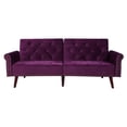 thumbnail image 2 of Madison Home USA Accented Sofa Bed in Velvet, Multiple Colors, 2 of 4
