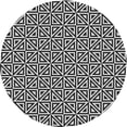 thumbnail image 1 of Ahgly Company Indoor Round Patterned Light Gray Novelty Area Rugs, 4' Round, 1 of 6