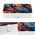 thumbnail image 4 of Parrot Portable PU Leather Necklace Organizer Box with Removable Compartment, Earring Holder, and Jewelry Display, 4 of 6