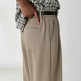 thumbnail image 5 of Men Big & Tall Microfiber Pleated Dress Slacks Light Comfort Fabric S-XL, 5 of 8
