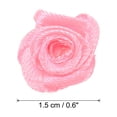 thumbnail image 2 of Unique Bargains Mini Satin Ribbon Roses Tiny Fabric Flowers Embellishments Rosettes Applique Pink 30 Pcs, 2 of 5