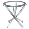 thumbnail image 4 of Brooke 2-piece Round Coffee and End Table Set Chrome, 4 of 5