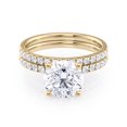 thumbnail image 2 of 2 1/2 Carat Diamond and Moissanite Engagement Ring in 14k Yellow Gold (G-H/SI, G-H/VS, cttw) Size 6 by Beverly Hills Jewelers, 2 of 5