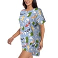 thumbnail image 2 of Lsque Colorful Koi Fish Women's Short-Sleeved Pajama Set - 2 Piece Soft and Lightweight Sleepwear Set-XX-Large, 2 of 9
