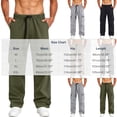 thumbnail image 4 of Men's Quick Dry Cargo Pants Trousers Joggers, Elastic Drawstring Waist Loose Straight, Lightweight Breathable Sun Protection, Outdoor Hiking Athletic Casual Daily, Summer, 4 of 9