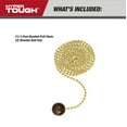 thumbnail image 4 of Hyper Tough 3-Foot Beaded Pull Chain, Wood Ball, 4 of 10