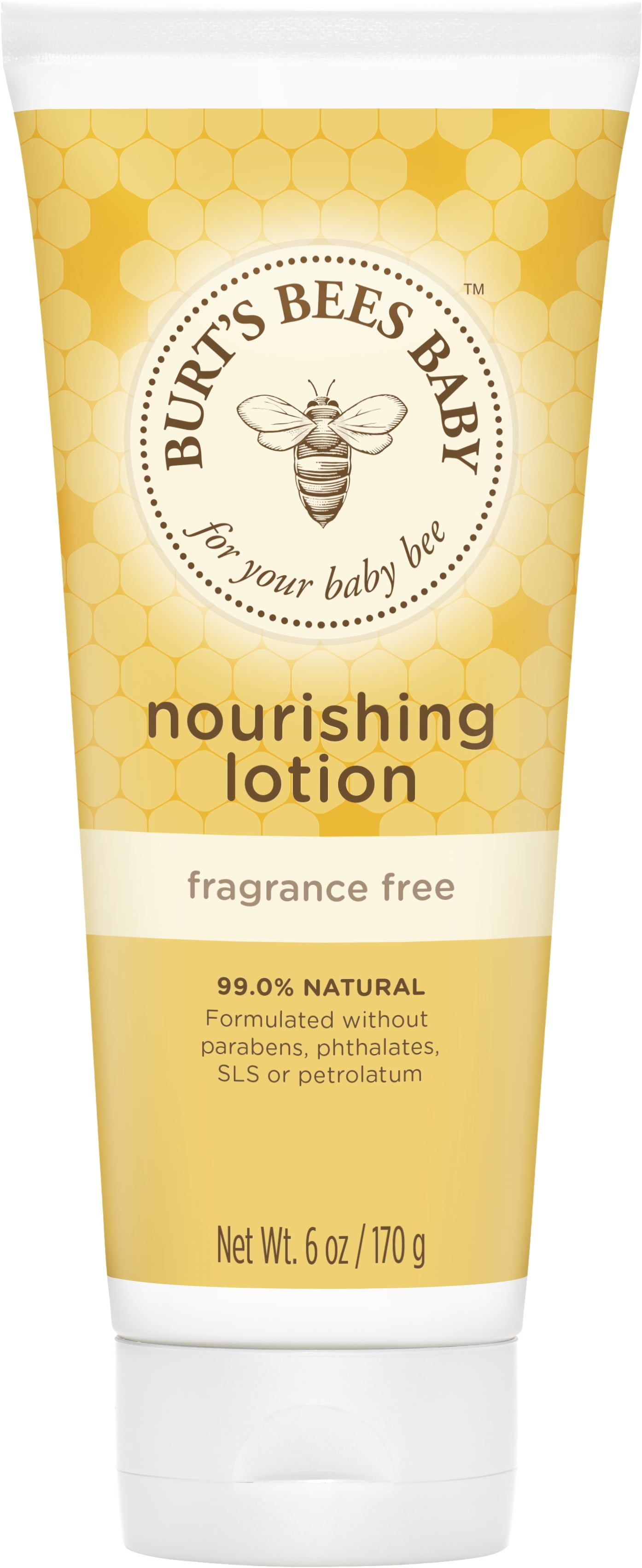 Burts Bees Baby Nourishing Lotion, Fragrance Free Baby Lotion - 6 Ounce Tube