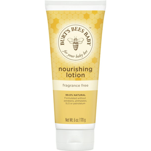 Burts Bees Baby Nourishing Lotion, Fragrance Free Baby Lotion - 6 Ounce ...