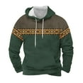 thumbnail image 1 of Sudadera con capucha para hombre, moda, bolsillos, manga larga, estilo étnico, estampado vintage, sudadera con capucha, blusa de poliéster para hombre, 1 of 4
