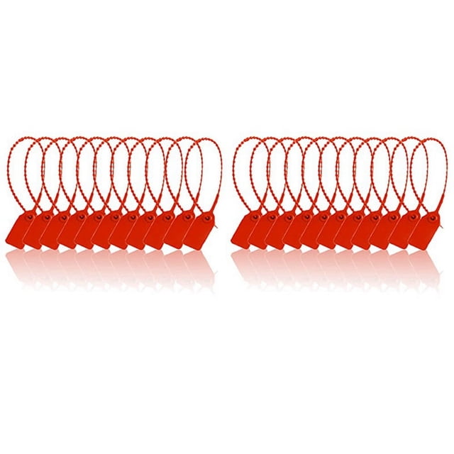 200 Scelleurs en Plastique, Attaches Zip Numérotées, Signalisation Auto-Verrouillante Jetable pour Expédition, 250mm B