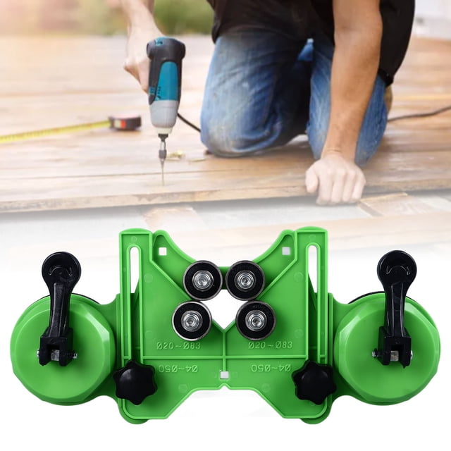 Drill Bit Hole Saw Guide Adjustable Tile Hole Saw Guide Jig Fixture with 2 Suction Cups for Ceramic Glass Porcelain Marble