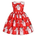 thumbnail image 6 of FhsagQ Dresses Girls Christmas Dresses Size 10-12 Cotton Kids Child Girls Pageant Gown Christmas Xmas Dance Party Princess Dress Girls Christmas Dresses Size 14-16 Casual White 4-5 Years, 6 of 6