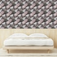 thumbnail image 4 of Ambesonne Flower Peel & Stick Wallpaper for Home, Nostalgia Feels Rose Pattern, 13"x100", Dark Taupe Grey and Coconut, 4 of 6