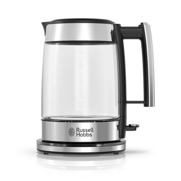 Russell Hobbs Glass 1.7L Electric Kettle, Glass & Chrome