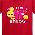 thumbnail image 4 of Inktastic Its My 11th Birthday with Smiling Emoticons Youth T-Shirt, 4 of 5