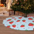 thumbnail image 6 of Yiaed Strawberry Print Christmas Tree Skirt , Tree SkirtsTree Mat for Christmas Winter Holiday Indoor Decorations-36", 6 of 7