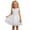 V-White5229, variant on Kids Girls Formal Party Dress With Vest And Skirt Elegant Children Gown For Holiday Solid Color O-Neck Sundress For Play Birthday Casual