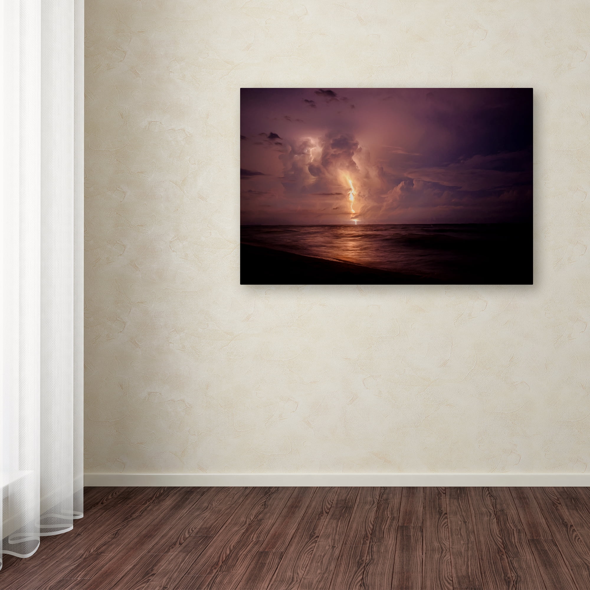 Trademark Fine Art 'Spooky_Lightning' Canvas Art by Chris Smith