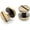 Brushed Brass, variant on 11mm Chicago Screw Rivets Flat Cap Screw Posts Stud for Bags Belts Leather Strap 6 Pack (Gold)