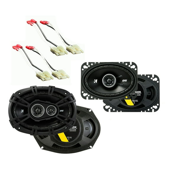 Fit Chevy Corvette 1978-1983 Factory Speaker Upgrade Kicker DSC46 DSC693 Package