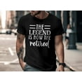 thumbnail image 4 of The Legend Is Now Retired T-Shirt, Funny Mens Shirt, Football Shirt, Sports Shirt, Football Tee, Gift For Dad, 4 of 10