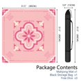 thumbnail image 2 of Pink Mahjong Mat with Rules, 31.5*31.5in Anti Slip American Mahjong Mat for Table, Noise Reduction, Neoprene Mah jongg Mats with Carrying Bag & 3 Dices, Mahjong Supplies Gift, Board Tile Games Mats, 2 of 7