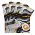 thumbnail image 2 of Modern Abstract Water Ripple Placemats Set of 4,Wipeable Washable Table Mats for Dining Tables, Stripe Ombre Marble Texture Place Mats for Kitchen Event Party Tabletop Decor, 2 of 9