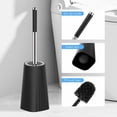 thumbnail image 7 of Toilet Brush, Compact Size Toilet Bowl Brush and Holder Toilet Brushes for Bathroom with Stainless Steel Handle Toilet Cleaner Brush with Durable Scrubbing Bristles, Splash-Proof, 7 of 7