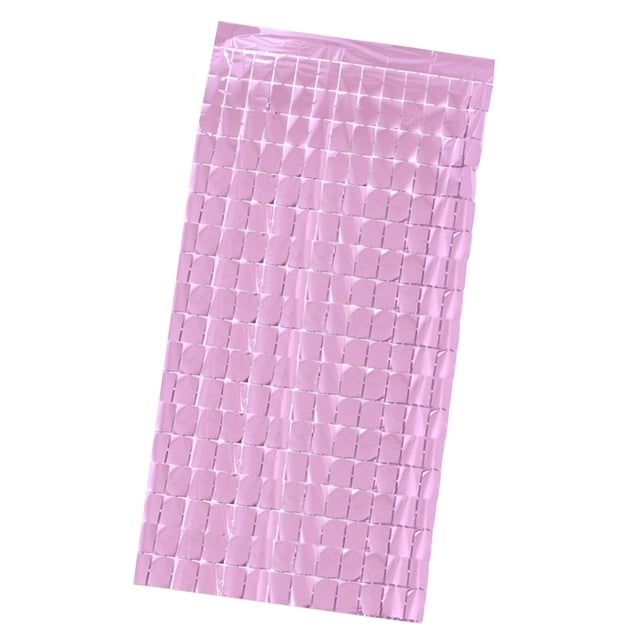 Toystoory Fondo de lentejuelas cuadradas de 1x2m, cortina de fondo brillante para fiesta de boda Kits de decoración para fiestas Rosado