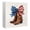 G014- Style P, variant on Wood Decor, Patriotic Decorations, Usa Decorations, 5X5 in Solid Wood Sign, Star Decor, Floral Accents, Fourth of July, Red Blue White, 1 Pc