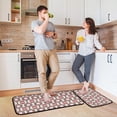 thumbnail image 2 of Trendy Geometric Kitchen Rug Mats 2PCS Non Slip 47" x 20" + 28" x 20" Kitchen Carpet Floor Mat Hallway Rugs Anti Fatigue Doormat Home Decor, 2 of 7