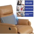 thumbnail image 3 of Lumbar Support Pillow for Recliner Chair, Memory Foam Back Support Cushion for Elderly,Extra Large Lumbar Support Pillow,Thick Backrest for Home Reading (Black, 20“x13.5"x5"), 3 of 10