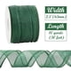 thumbnail image 2 of Cinta con cable HUIHUANG, 6,4 cm, color verde oscuro metalizado, 9 m, 2 of 8