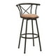 thumbnail image 4 of Banco de Bar Giratorio Marron FurnitureR Industrial, 4 of 7