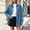 Light Blue, variant on IUYRTFE Women's Retro Button Down Denim Jacket Long Sleeve Collared Shacket with Pockets Casual Oversized Outerwear